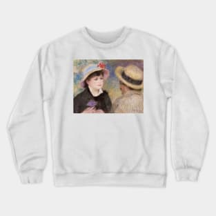 Boating Couple by Auguste Renoir Crewneck Sweatshirt